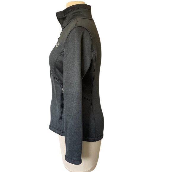 North Face Women's Agave Jacket Full Zip Dark Grey Heather, Size Medium   EUC - Picture 2 of 13